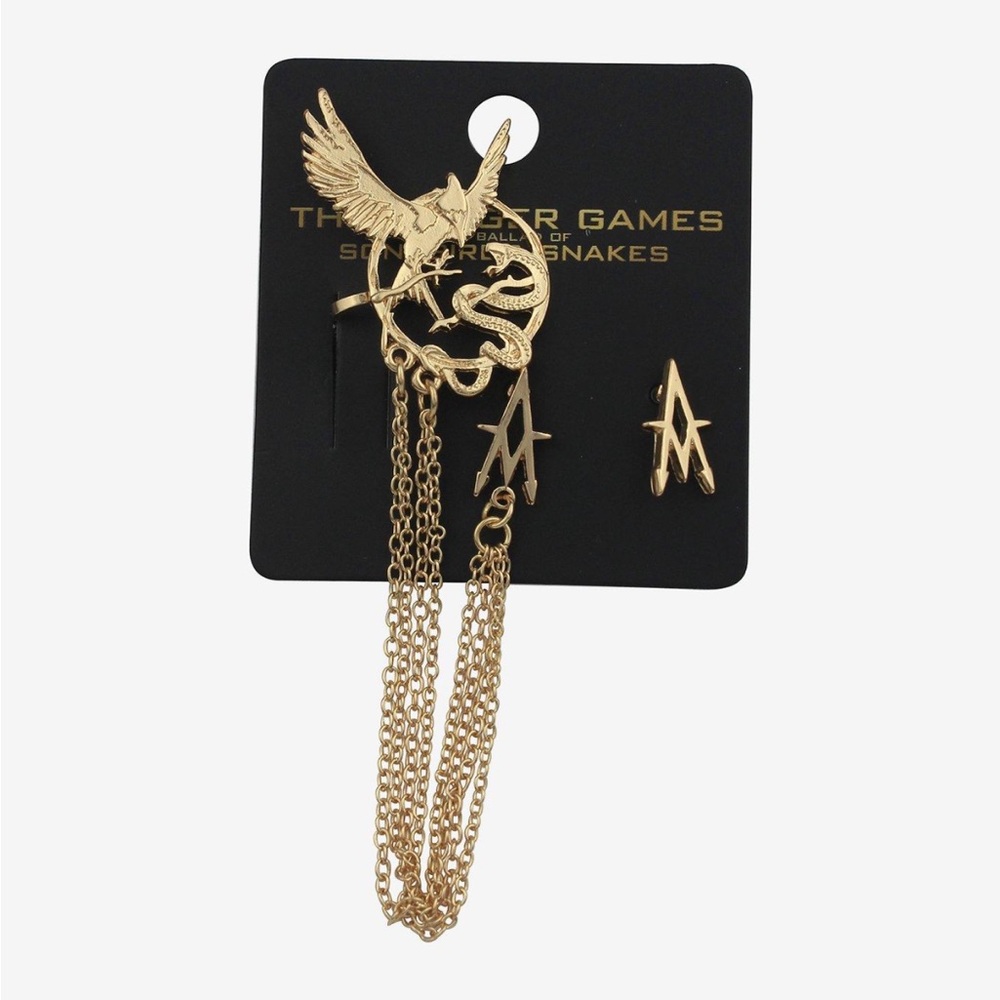 The Hunger Games Ballad Of Songbirds & Snakes Icons Cuff Earring Set Hot Topic